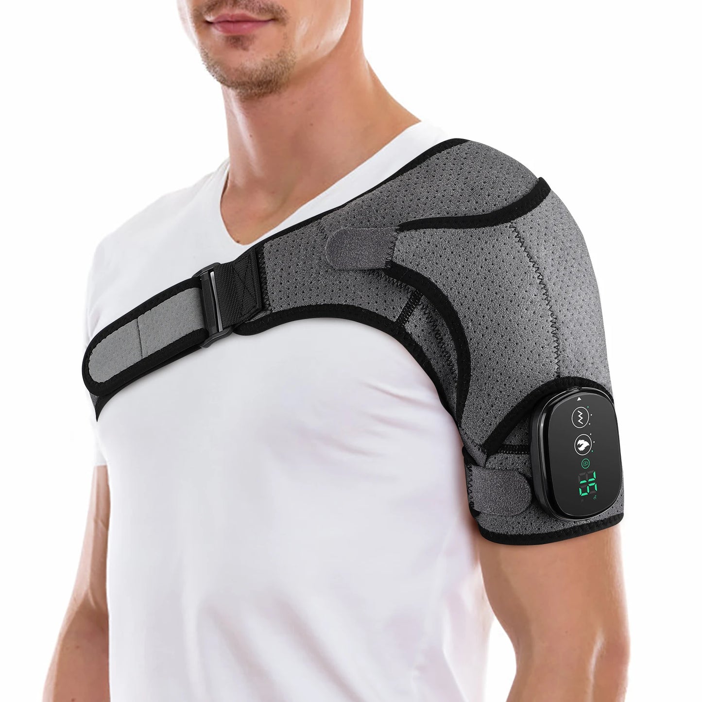 VIP Electric Shoulder Massager - Heating Pad - Vibration Massage - Support Belt - Shoulder Thermal Brace