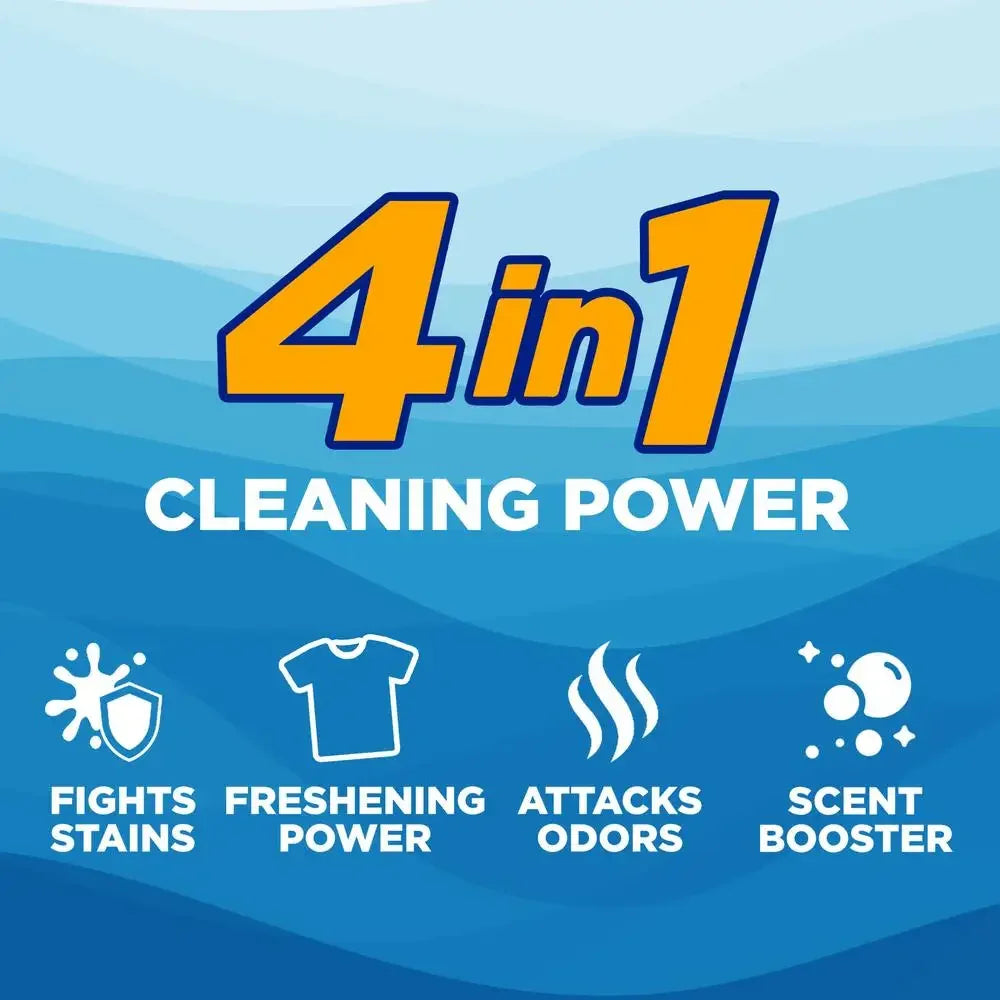 Powerful ARM & HAMMER Clean Burst Liquid Laundry Detergent - 200 Loads - Concentrated Stain Fighter - Fresh Scent - Low-Suds Formula