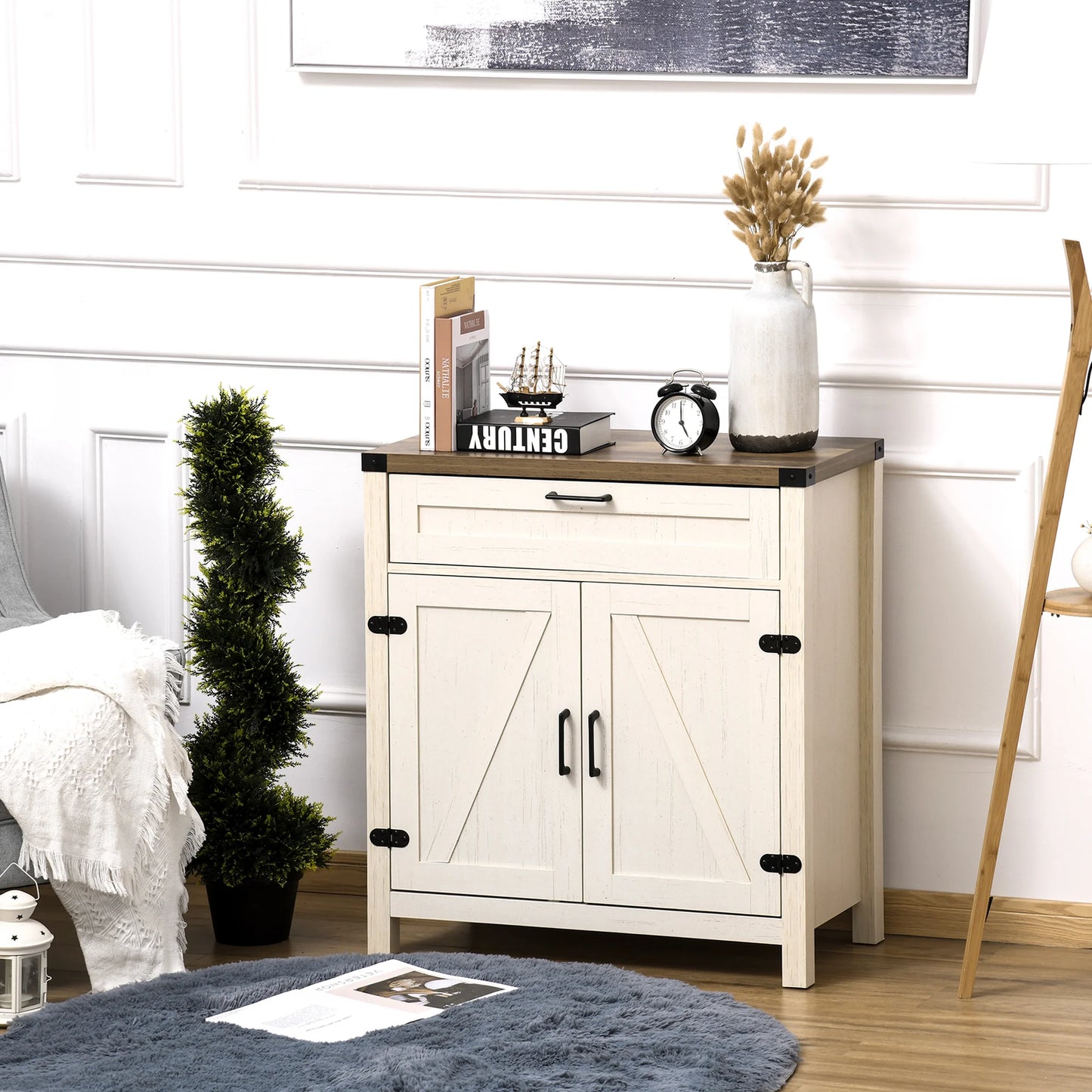 Storage Pantry w/ Adjustable Shelf - Could Be Used For A Nightstand - White