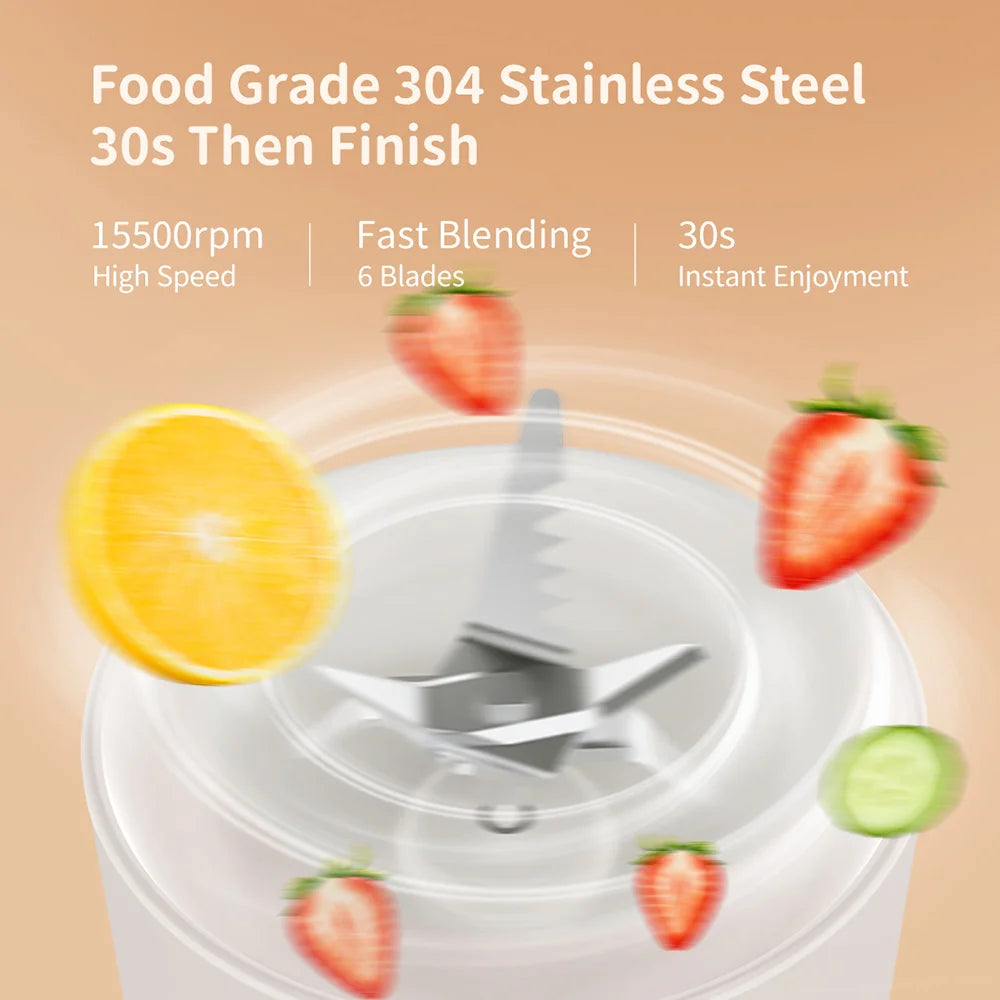 Portable Wireless Fruit Mixer - USB Chargeable