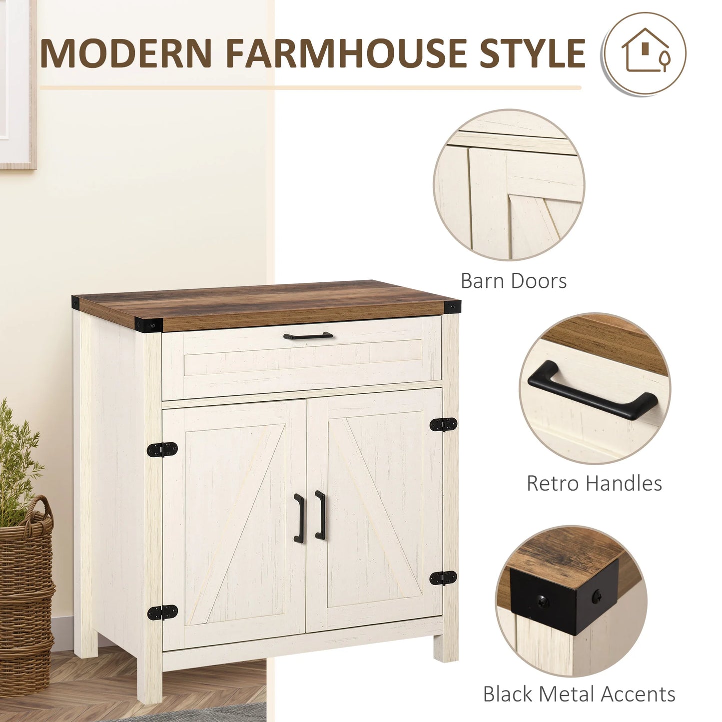 Storage Pantry w/ Adjustable Shelf - Could Be Used For A Nightstand - White