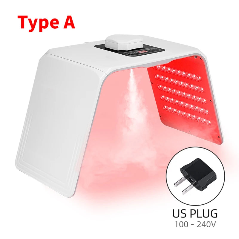 Photon LED Face Mask - 7 Light Colors - Nano Spray - Beauty Machine, Deep Moisturize, Skin Care, Home Use, LED Beauty Mask