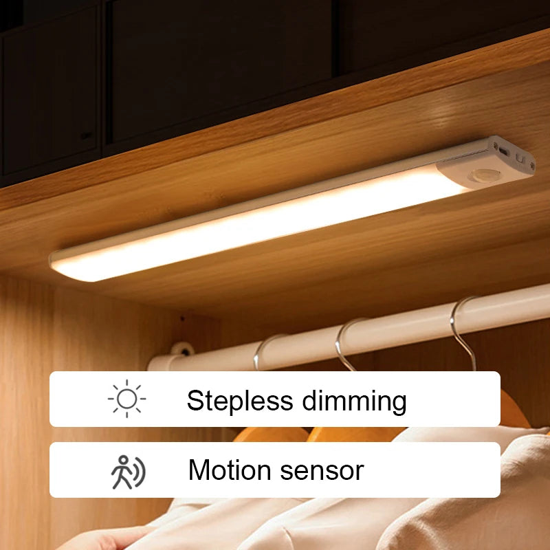 Magnetic LED Cabinet Lights - Motion Sensor Wireless USB - 3 Colors Lights