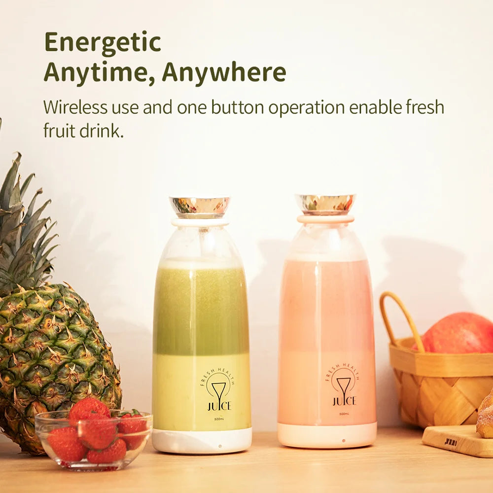 Portable Wireless Fruit Mixer - USB Chargeable