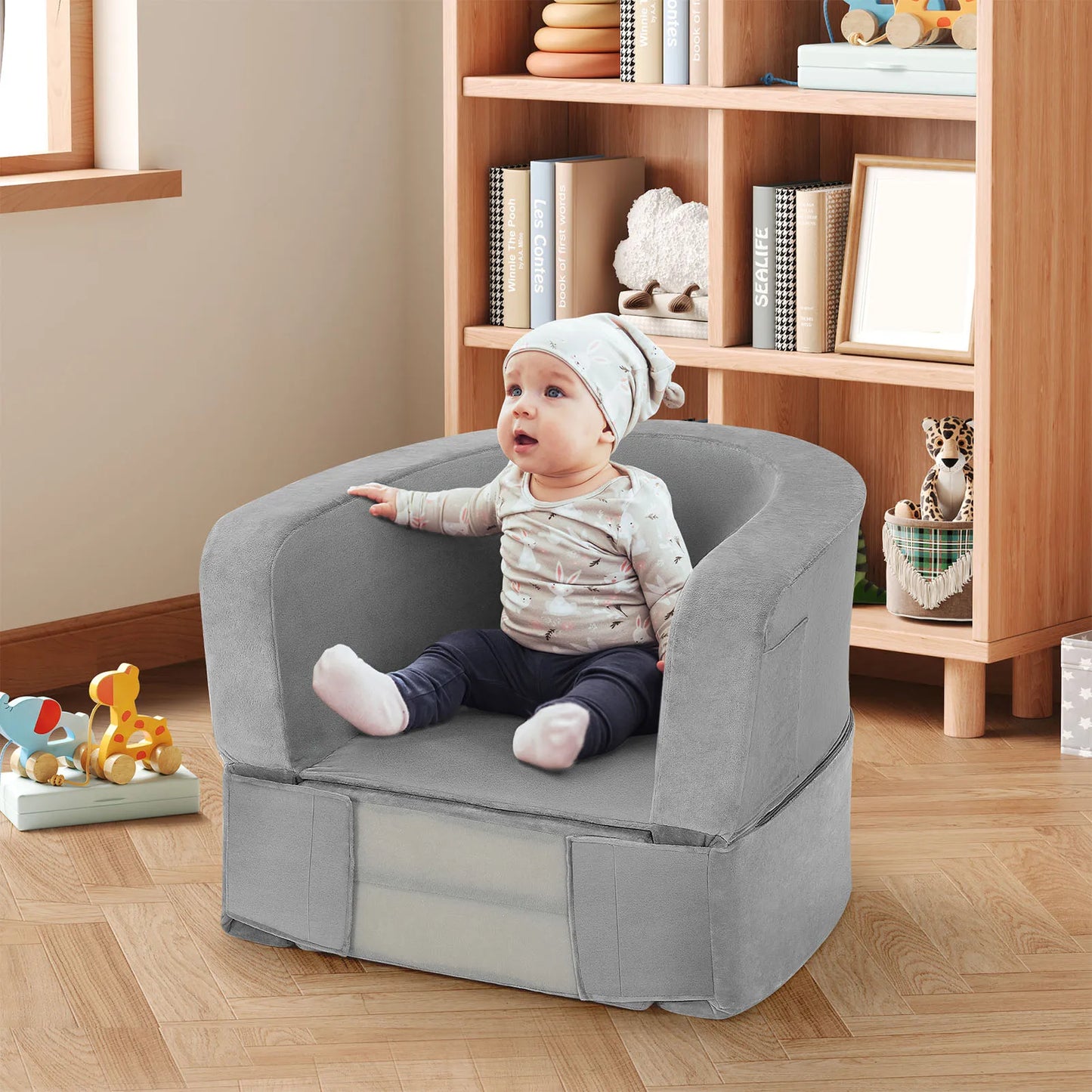 Portable Toddler Sofa Bed - Comfortable Mattress For Children - Safe Bed
