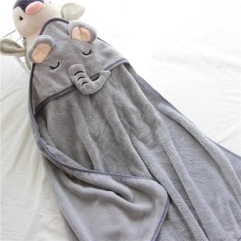 Baby To Toddler Hooded Towels - Newborn/Kids Bathrobe - Super Soft Bath Towel Blanket - Warm Sleeping Swaddle Wrap for Infant Boys & Girls