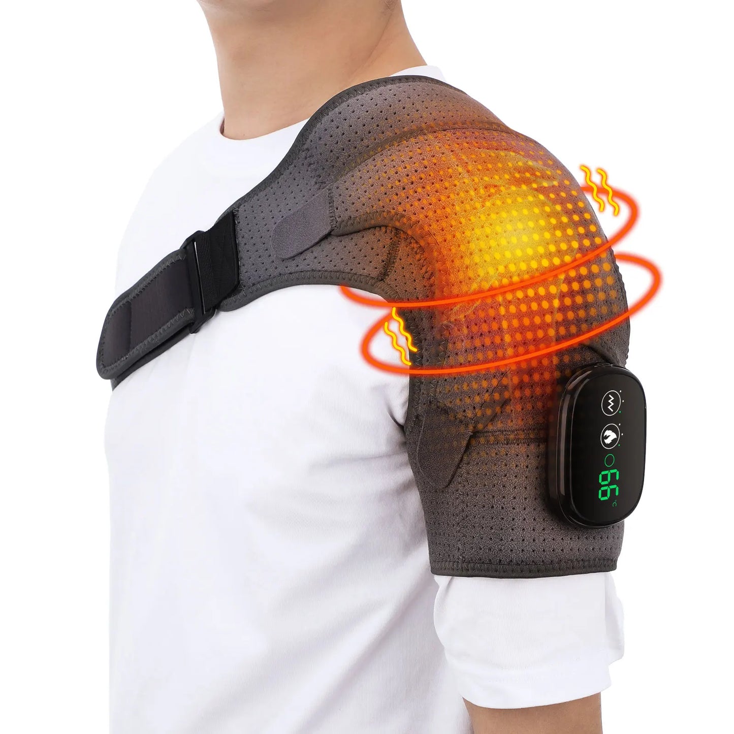 VIP Electric Shoulder Massager - Heating Pad - Vibration Massage - Support Belt - Shoulder Thermal Brace