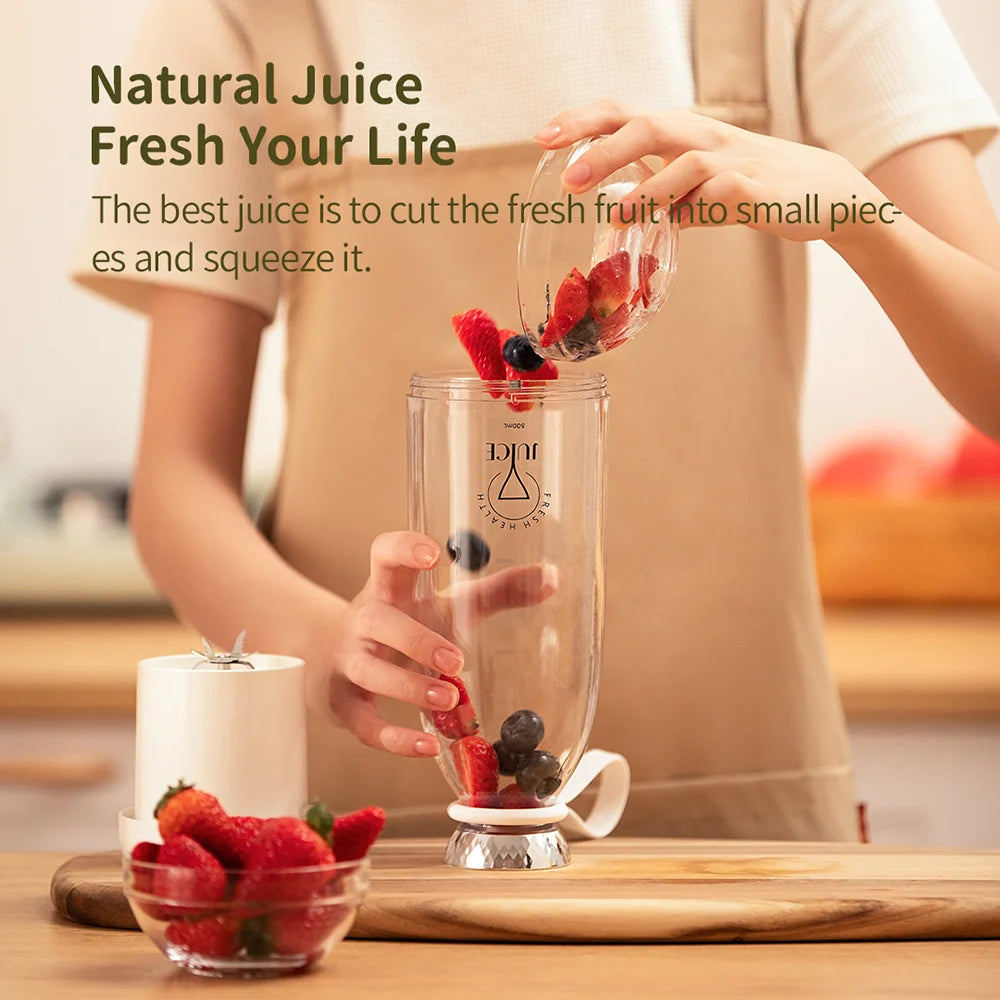 Portable Wireless Fruit Mixer - USB Chargeable