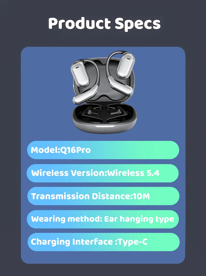 AI Wireless Headphones - 144 Language Translation In Real Time - ENC Call Headset - Meeting Recording Earbuds