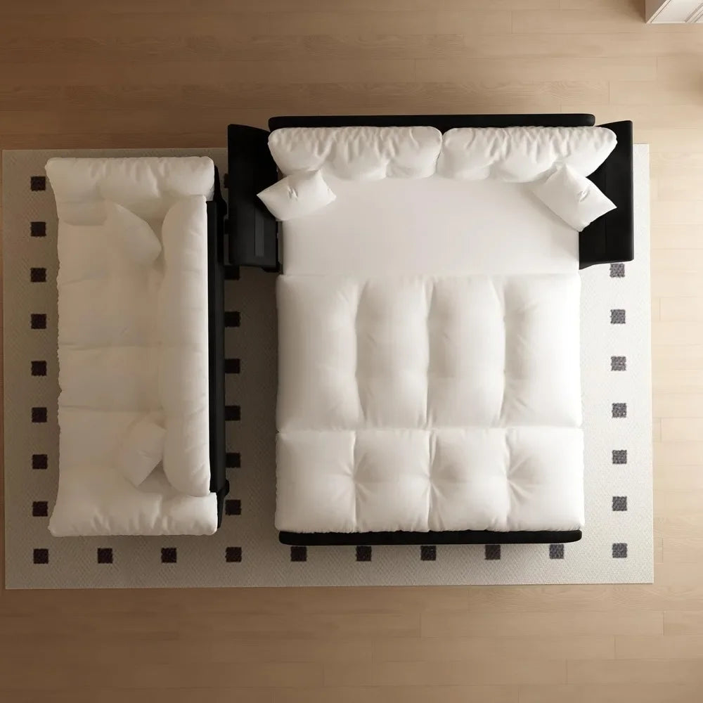74.8" Queen Pull Out Sofa Bed, 3 in 1 Convertible Sleeper Sofa