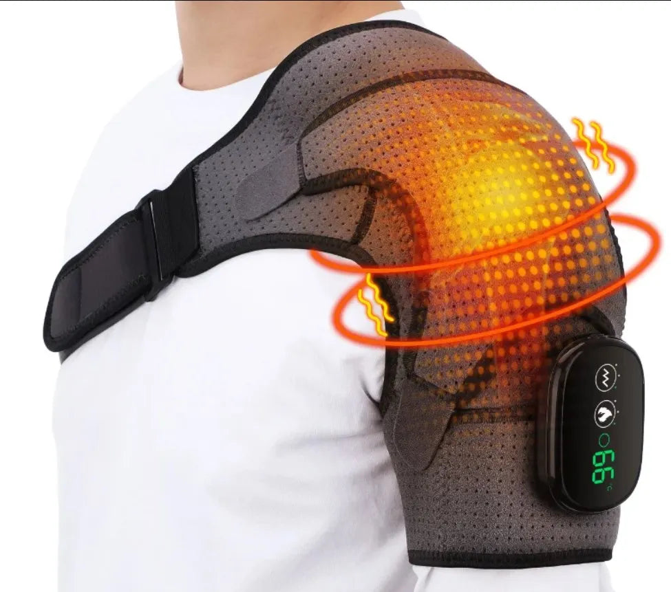 VIP Electric Shoulder Massager - Heating Pad - Vibration Massage - Support Belt - Shoulder Thermal Brace