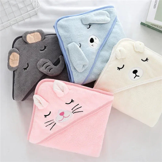 Baby To Toddler Hooded Towels - Newborn/Kids Bathrobe - Super Soft Bath Towel Blanket - Warm Sleeping Swaddle Wrap for Infant Boys & Girls