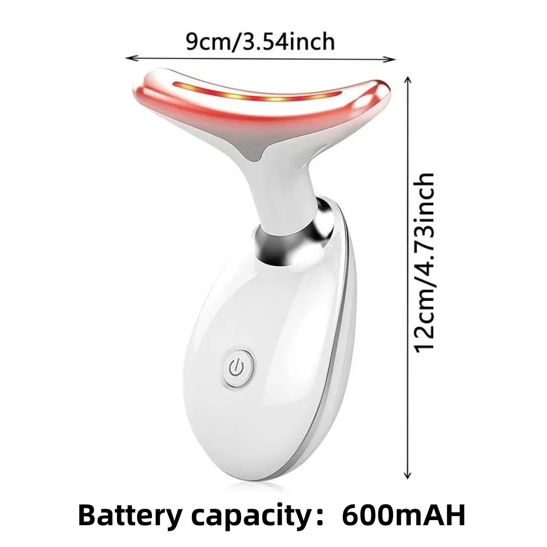 7 in 1 Rejuvenation Instrument - Infrared - Neck & Face Skin Massager & Vibration - 1 Piece Set Portable - USB Charger