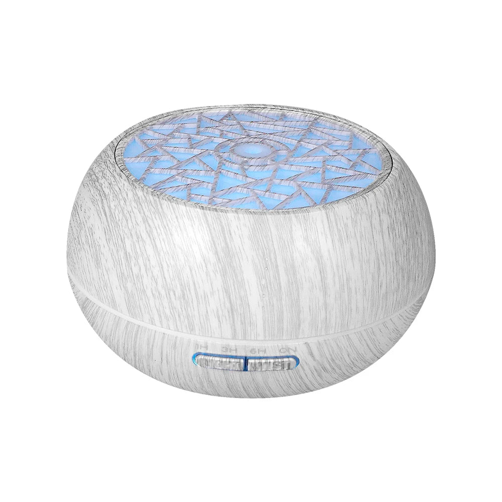 Gift of Wellness Premium Wood Diffuser Set w/6 Essential Oils & Remote - Perfect Housewarming Gift