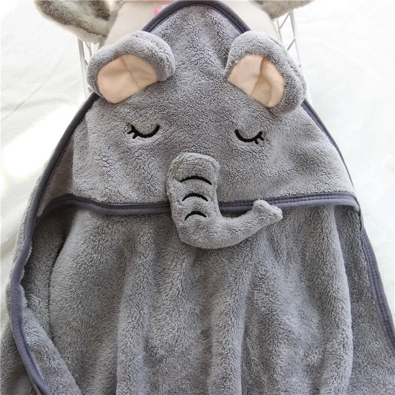 Baby To Toddler Hooded Towels - Newborn/Kids Bathrobe - Super Soft Bath Towel Blanket - Warm Sleeping Swaddle Wrap for Infant Boys & Girls