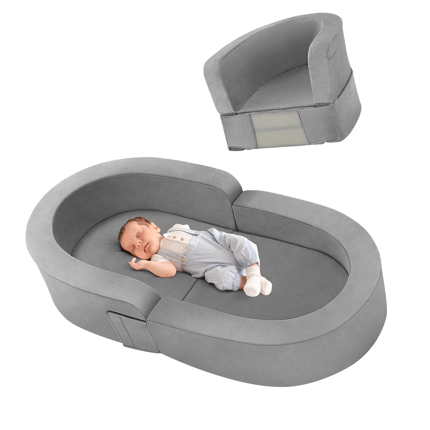 Portable Toddler Sofa Bed - Comfortable Mattress For Children - Safe Bed