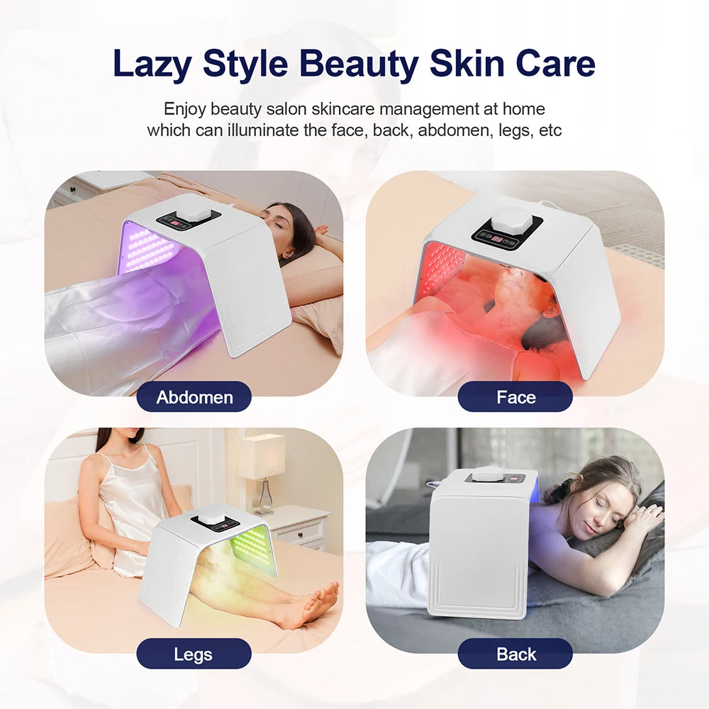 Photon LED Face Mask - 7 Light Colors - Nano Spray - Beauty Machine, Deep Moisturize, Skin Care, Home Use, LED Beauty Mask