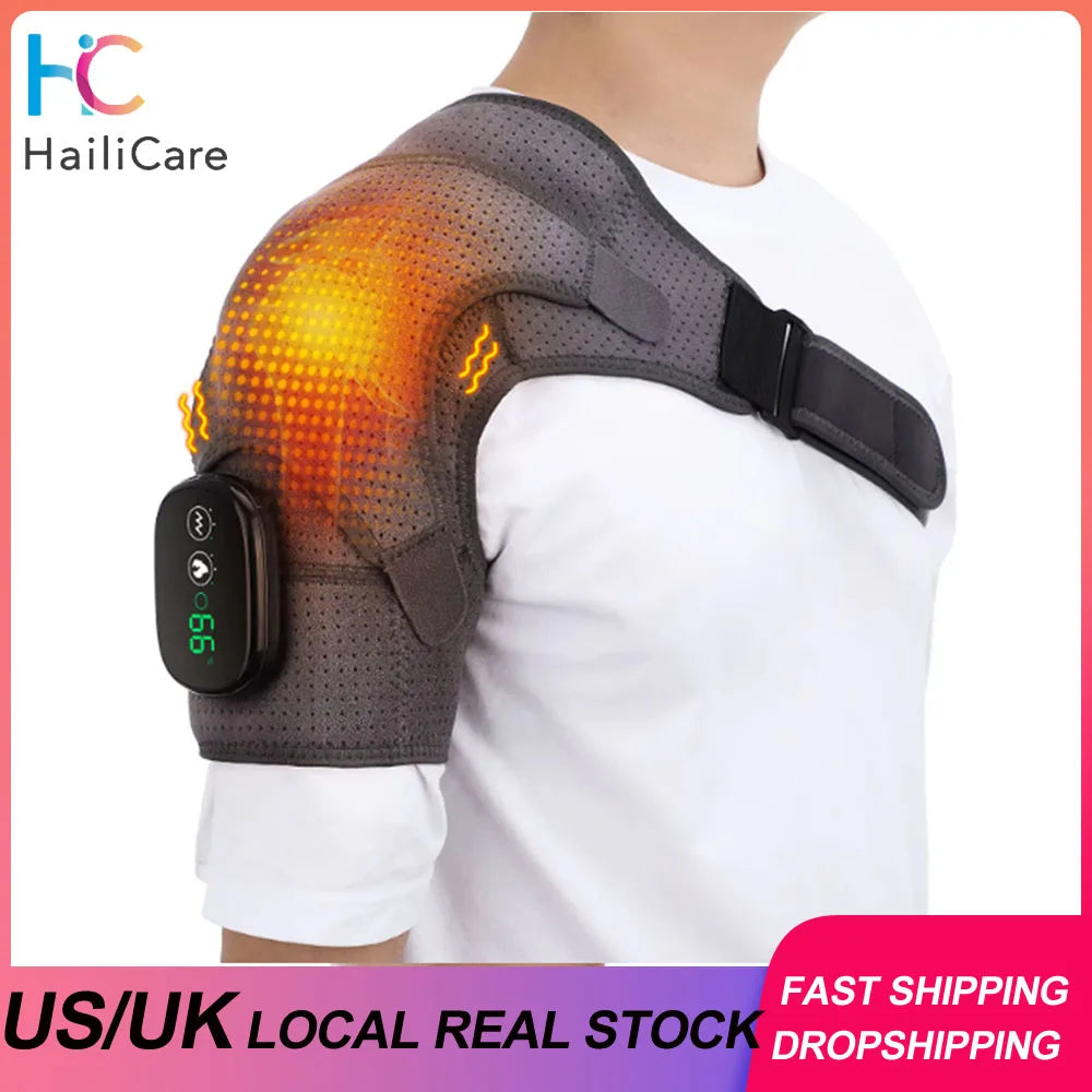 VIP Electric Shoulder Massager - Heating Pad - Vibration Massage - Support Belt - Shoulder Thermal Brace