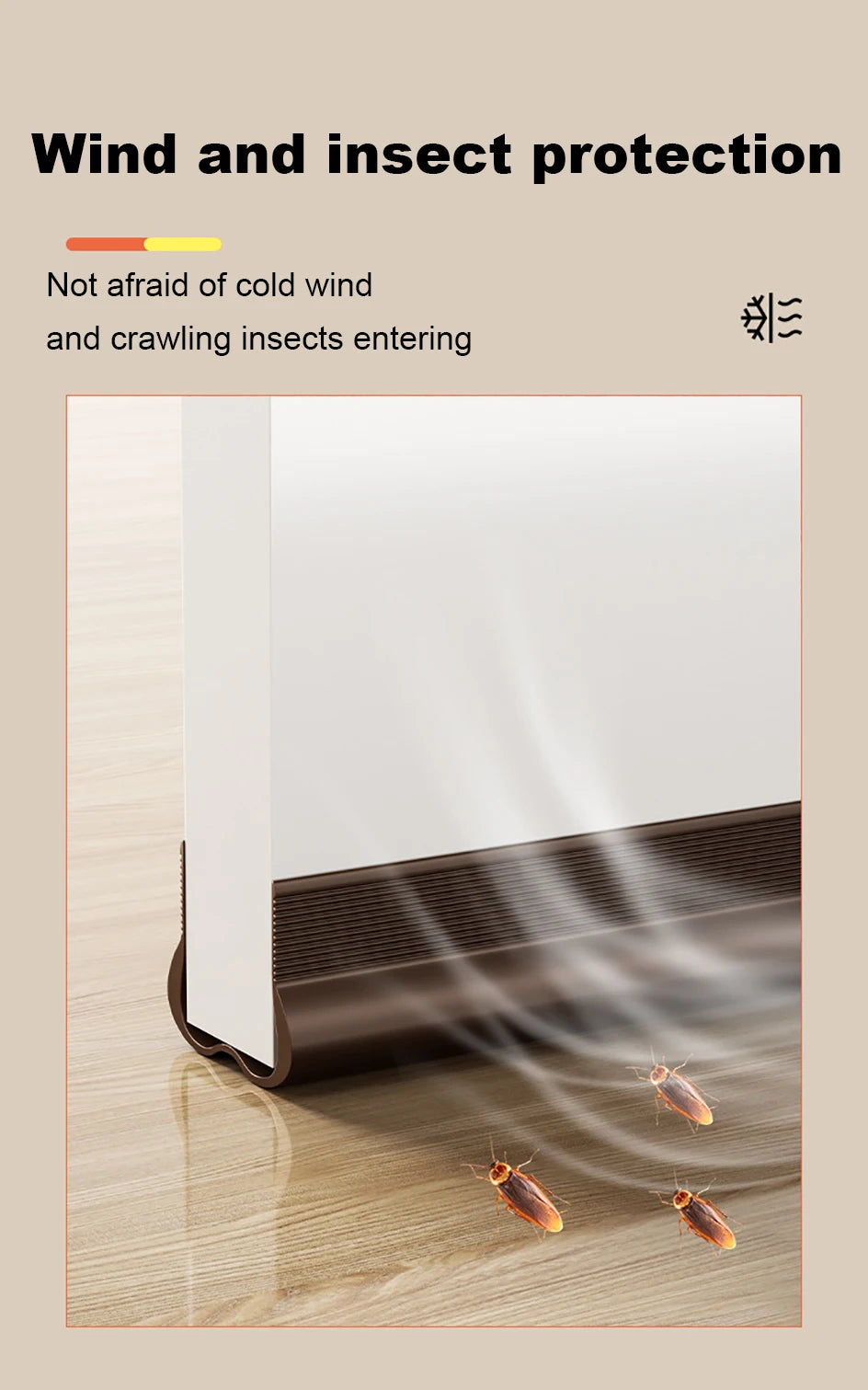 Flexible Door Bottom Sealing Strip - Door Gap Under Door Draft Stopper