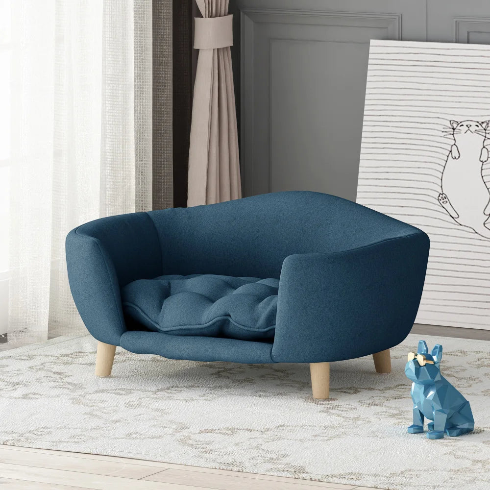 Premium Large Dog Sofa Bed - Luxury Dog Couch with Removable Washable Cushion