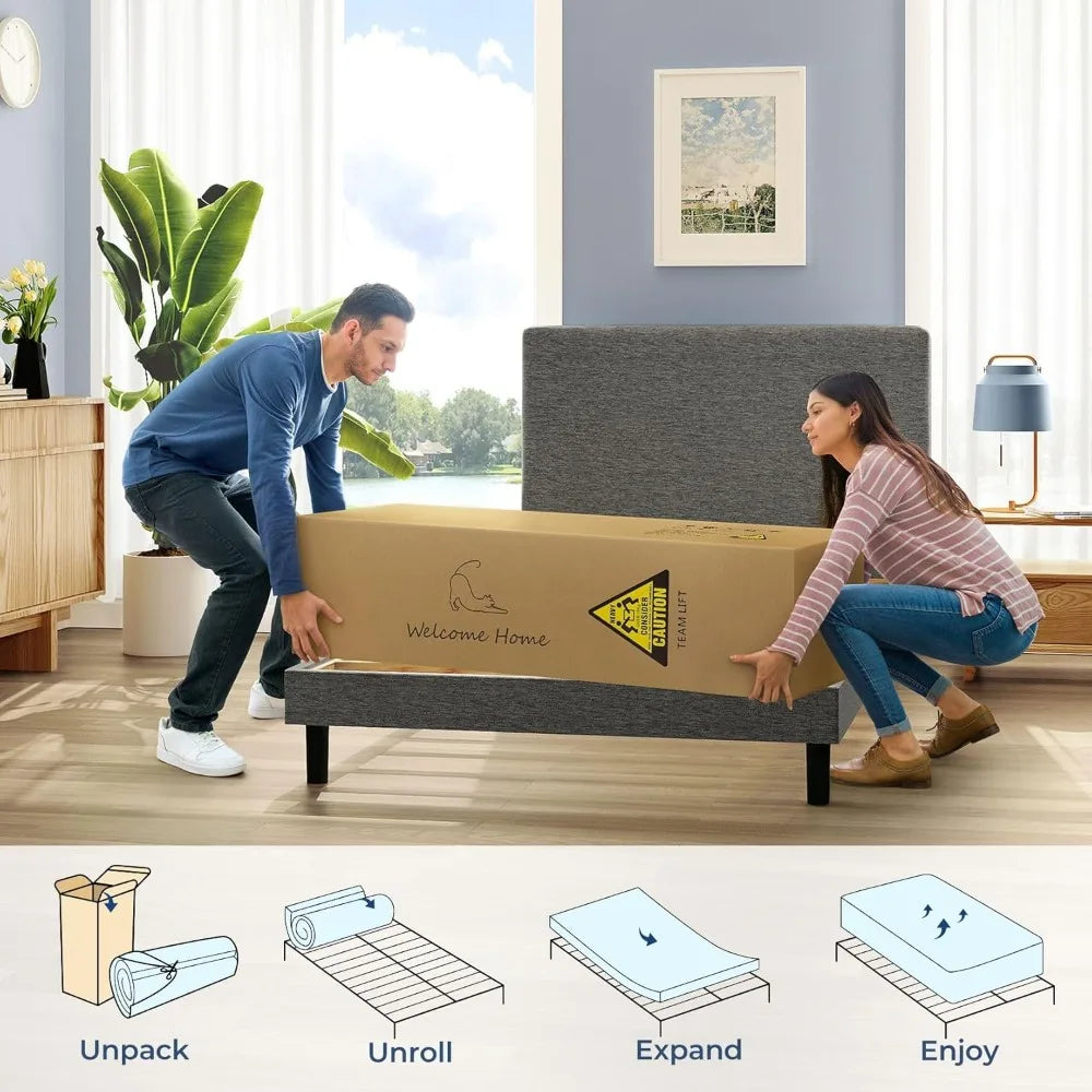 California King Mattress - 10" Hybrid California King Mattress In a Box with Memory Foam and Pocket Spring - Ergonomic Design