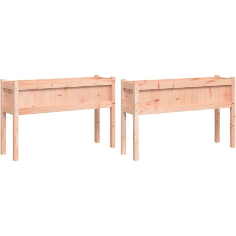 Garden Planters 2 pcs with Legs - Solid Wood
