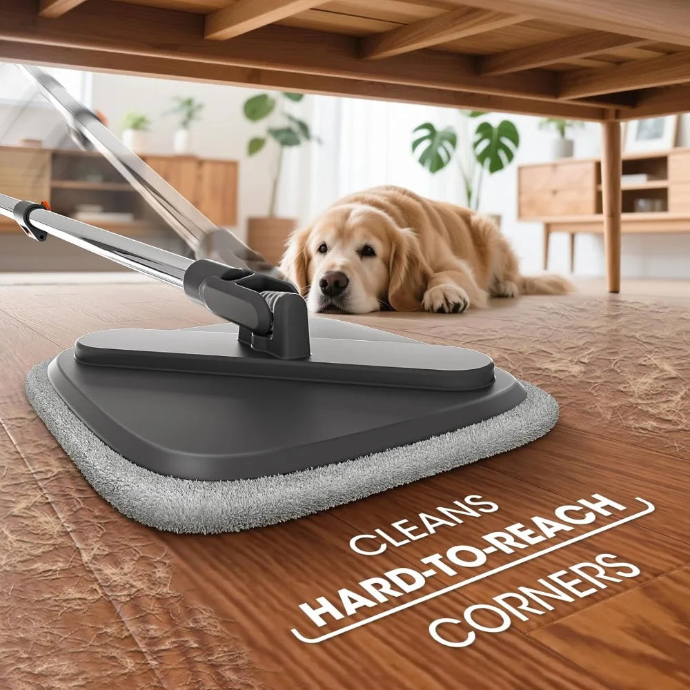 Mop and Bucket Set - Easy-to-use Spin Mop with Separate Dirty Water System - Deep-Cleaning Mops for Floors