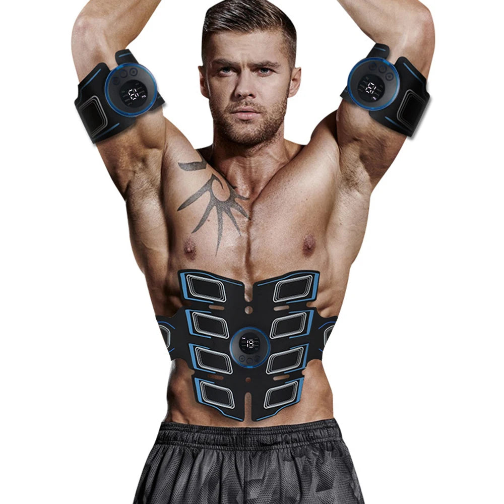 USB Rechargeable Abdominal Muscle Trainer - Portable Abdominal Muscle Massager - Electronic Training Belt, Exercise, Fitness Equipment