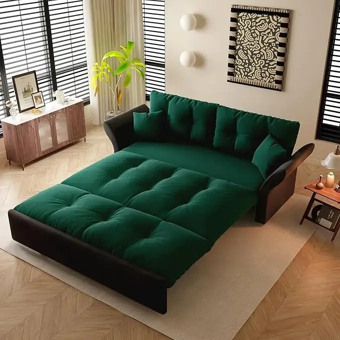 74.8" Queen Pull Out Sofa Bed, 3 in 1 Convertible Sleeper Sofa
