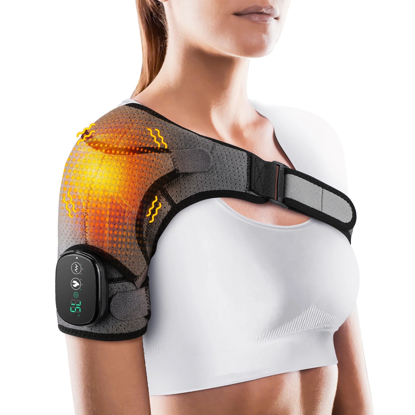 VIP Electric Shoulder Massager - Heating Pad - Vibration Massage - Support Belt - Shoulder Thermal Brace