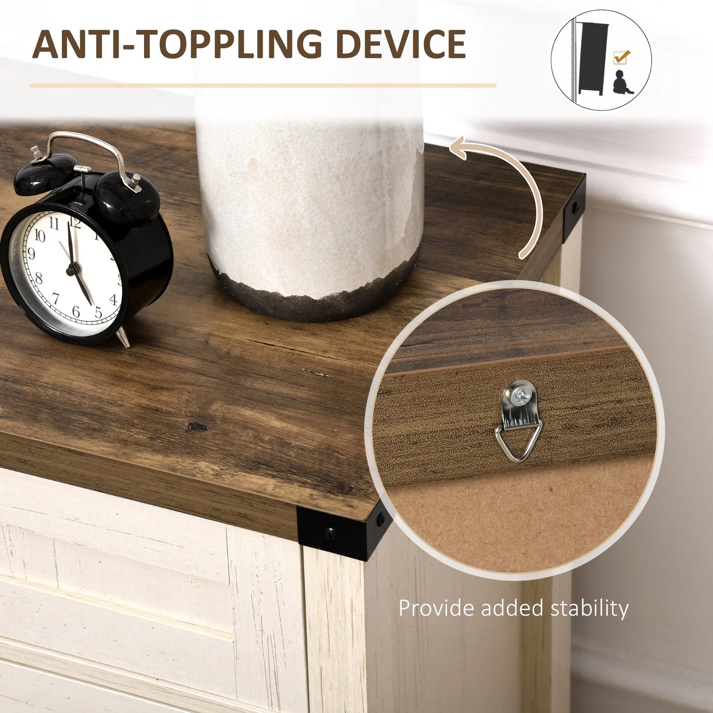 Storage Pantry w/ Adjustable Shelf - Could Be Used For A Nightstand - White