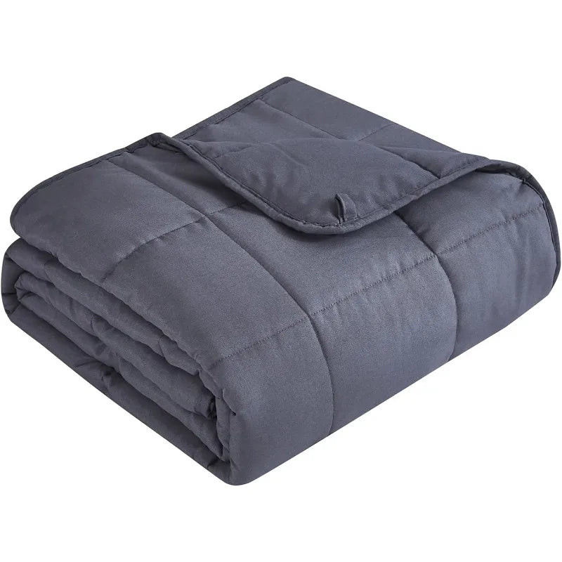 Weighted Blanket (20lbs in Total. 60"x80" Queen Size) Breathable Heavy Microfiber Material