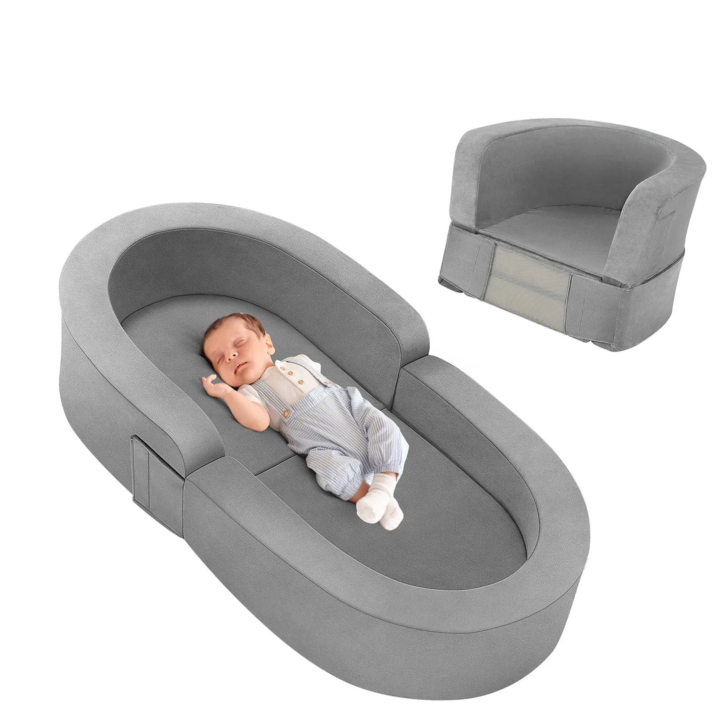 Portable Toddler Sofa Bed - Comfortable Mattress For Children - Safe Bed