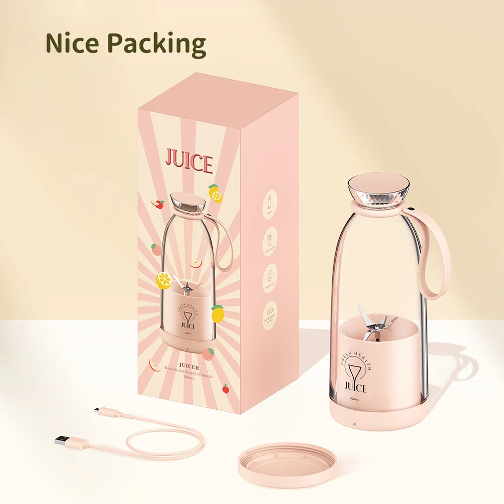 Portable Wireless Fruit Mixer - USB Chargeable