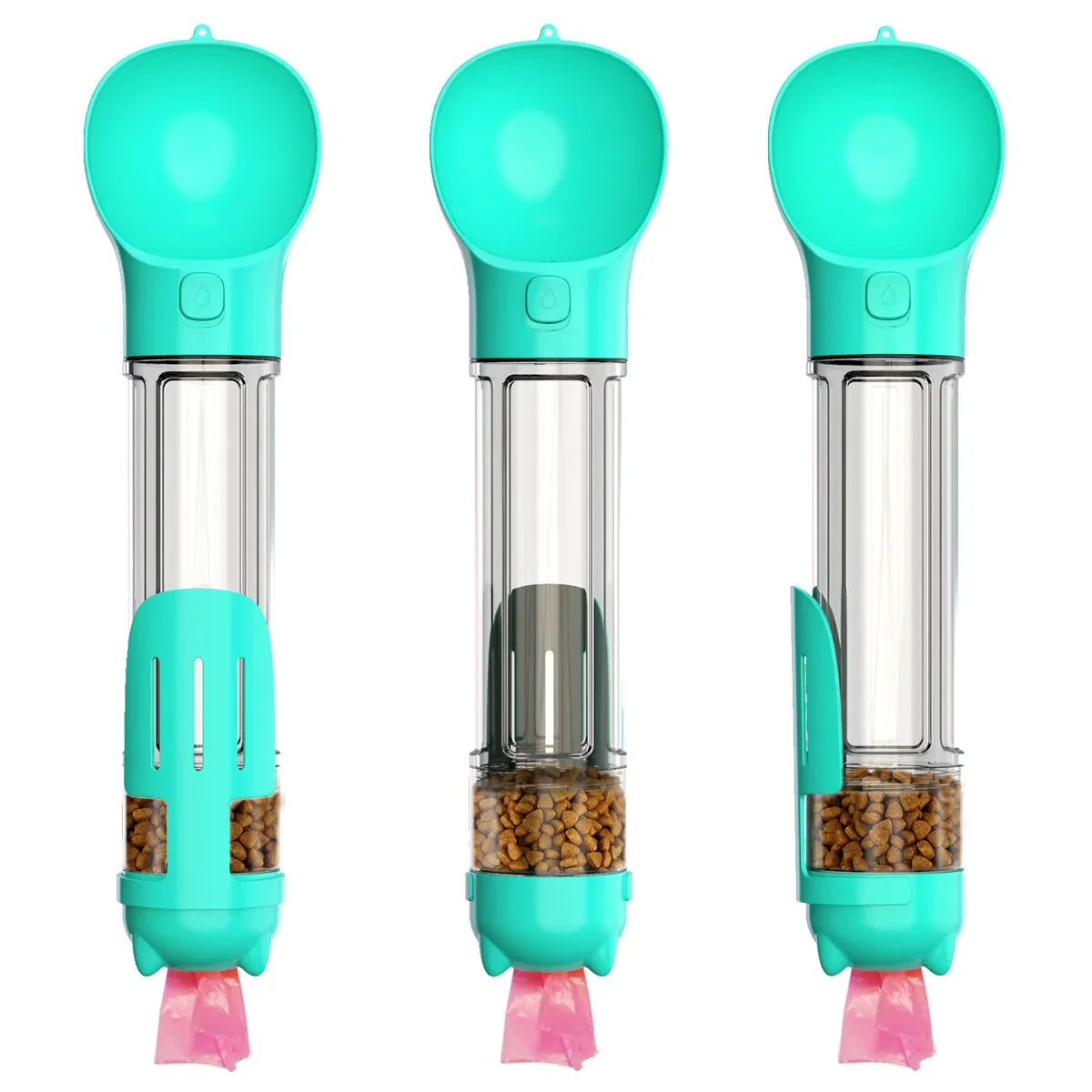 Portable Pet Dog Water Bottle For Small, Large Dogs - Travel Puppy, Cat Drinking Bowl Outdoor Pet Water Dispenser & Feeder with shovel & Pet's Poo Bags