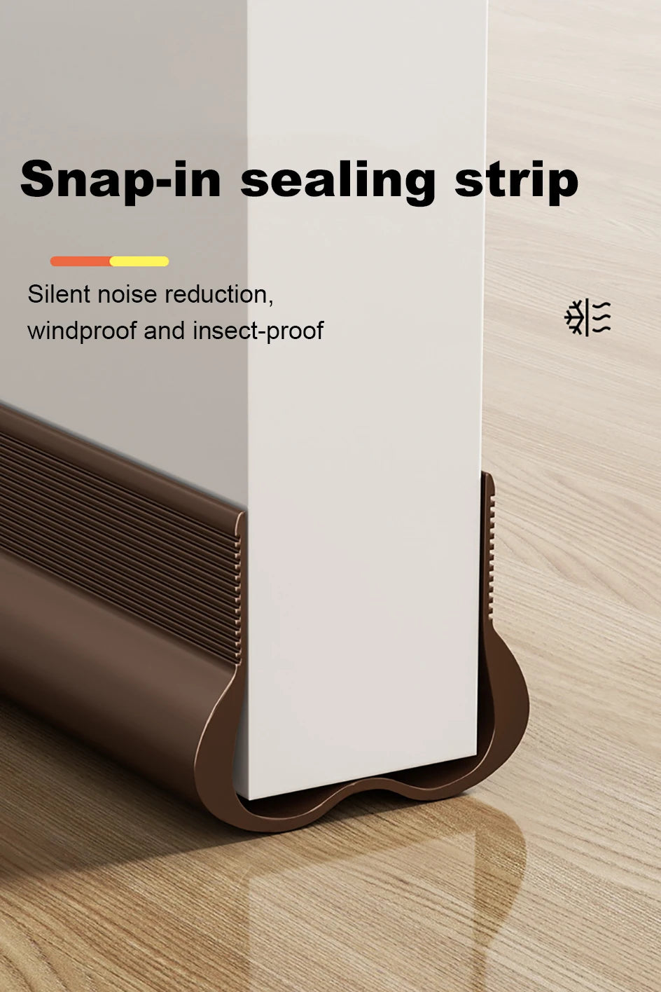 Flexible Door Bottom Sealing Strip - Door Gap Under Door Draft Stopper