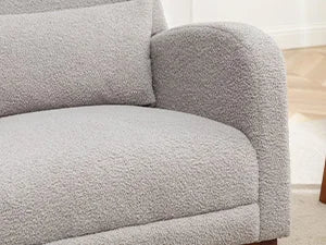 Rocking Chair with Foot Rest - Wingback Nursery Rocking Chair - Teddy Nursing Rocker Chair with Pillow