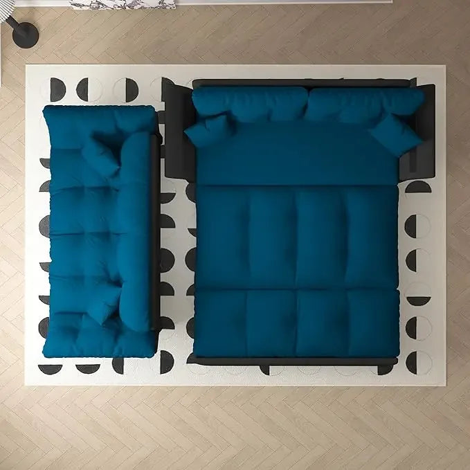 74.8" Queen Pull Out Sofa Bed, 3 in 1 Convertible Sleeper Sofa