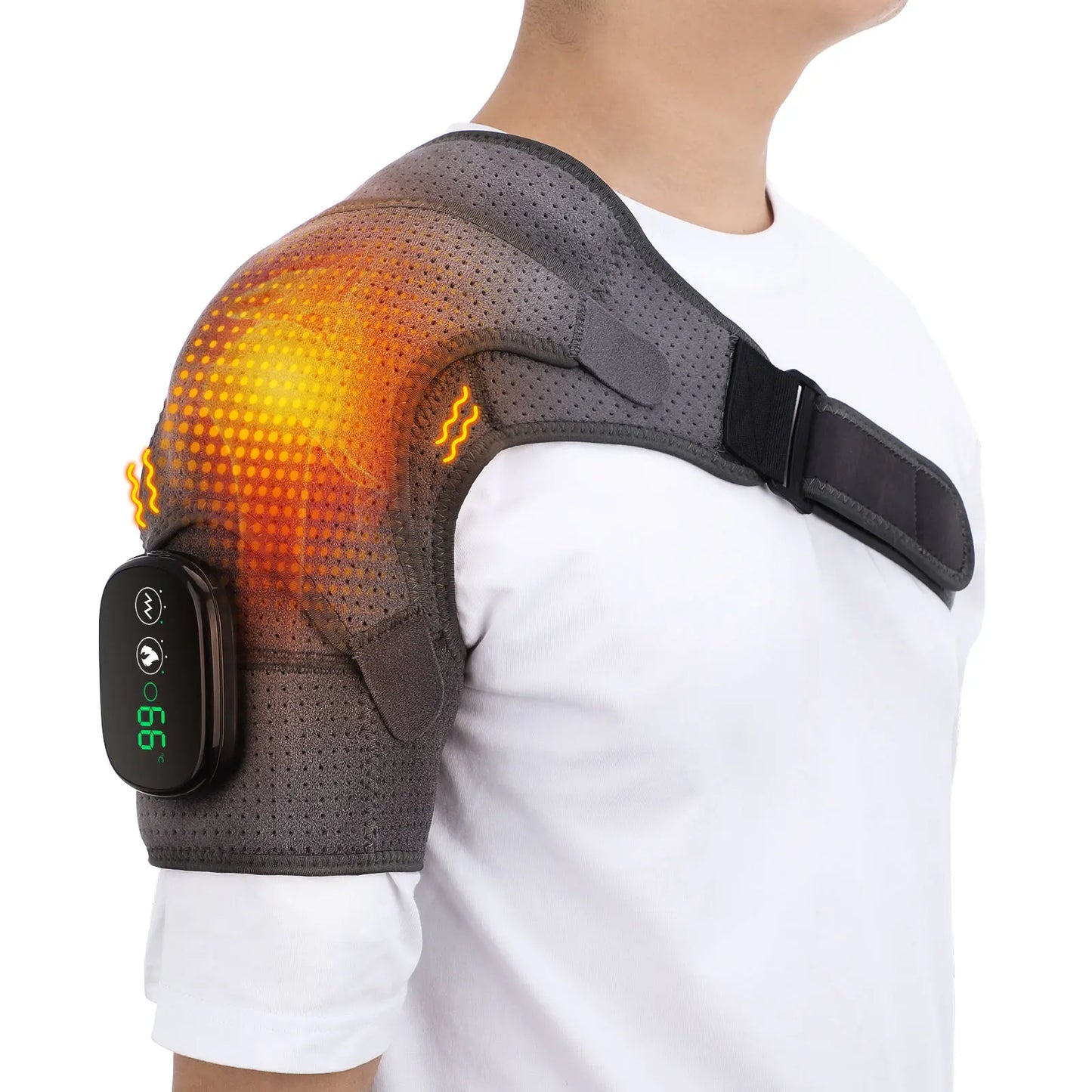VIP Electric Shoulder Massager - Heating Pad - Vibration Massage - Support Belt - Shoulder Thermal Brace