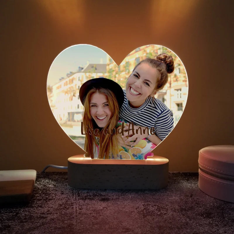Personalized  Photo 3D Light, w/Customized Text Light - For EVERY Occasion - SHIPPED IN USA