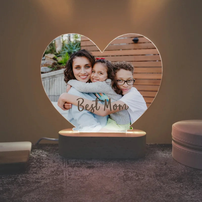 Personalized  Photo 3D Light, w/Customized Text Light - For EVERY Occasion - SHIPPED IN USA