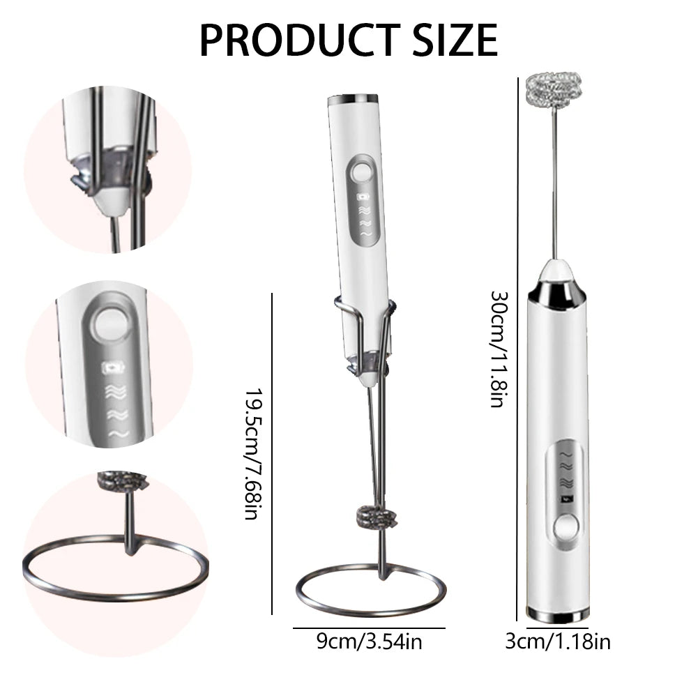 Electric Frother - Wireless Handheld Milk Foamer