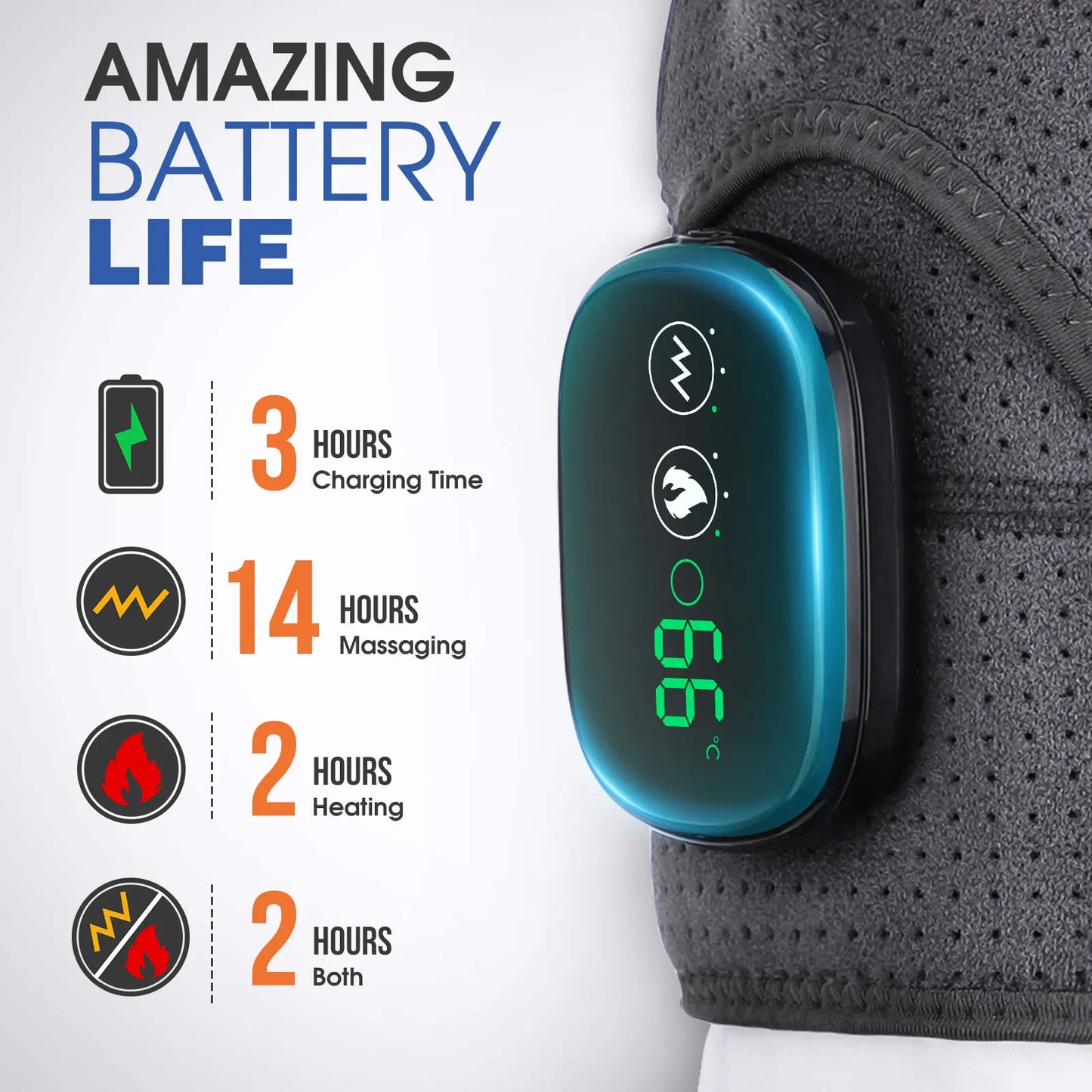 VIP Electric Shoulder Massager - Heating Pad - Vibration Massage - Support Belt - Shoulder Thermal Brace
