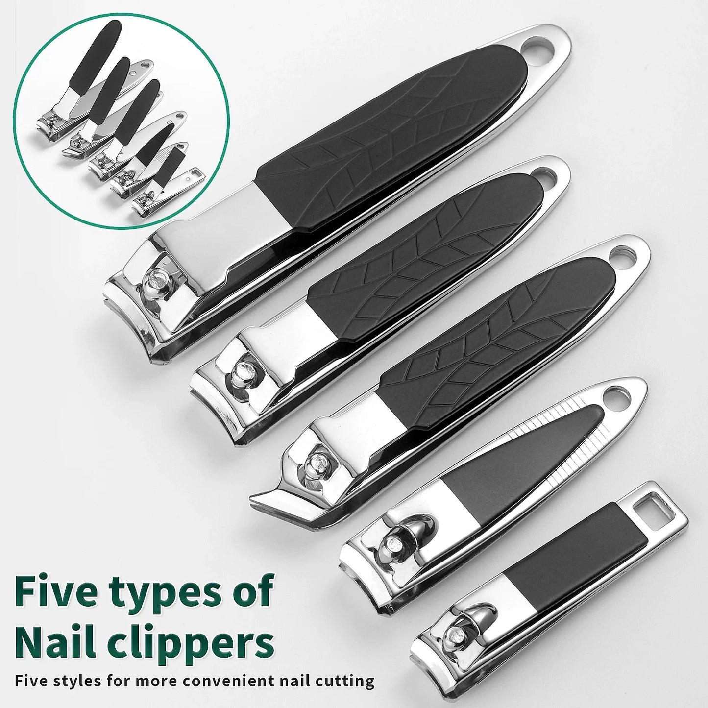 40Piece in 1 Manicure, Pedicure Tools Set - Nail Grooming Kit for Women & Men - Nail Manicure Kit For Foot, Hand Care Kit