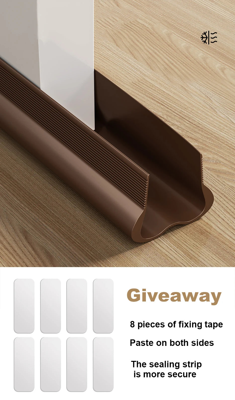 Flexible Door Bottom Sealing Strip - Door Gap Under Door Draft Stopper
