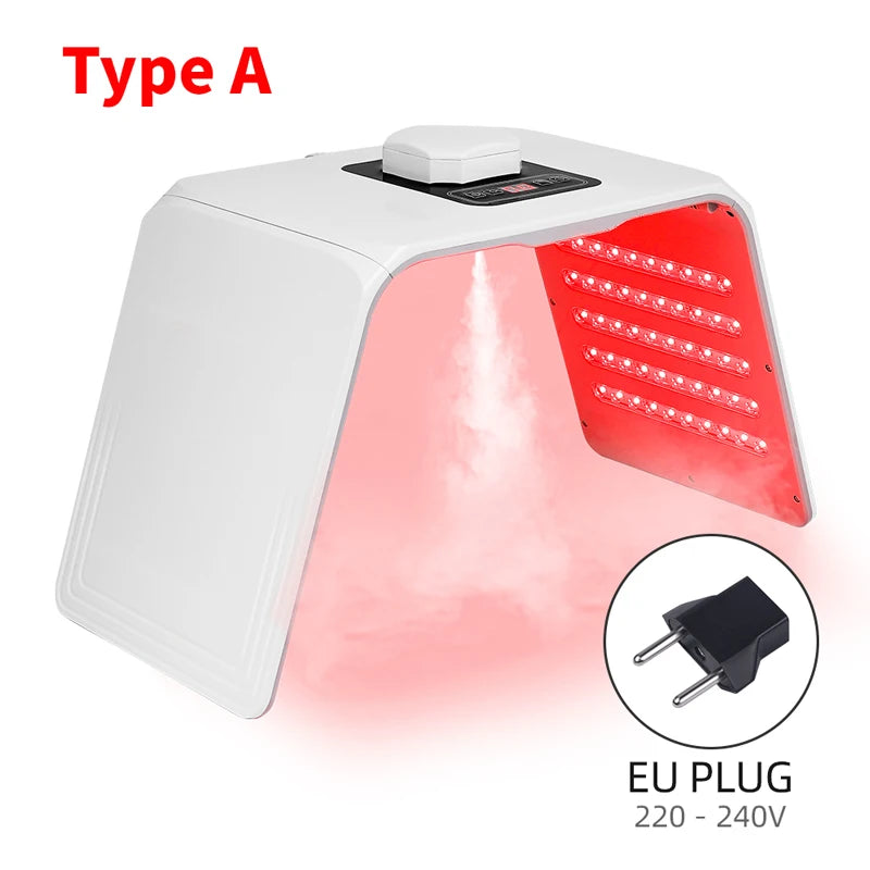 Photon LED Face Mask - 7 Light Colors - Nano Spray - Beauty Machine, Deep Moisturize, Skin Care, Home Use, LED Beauty Mask