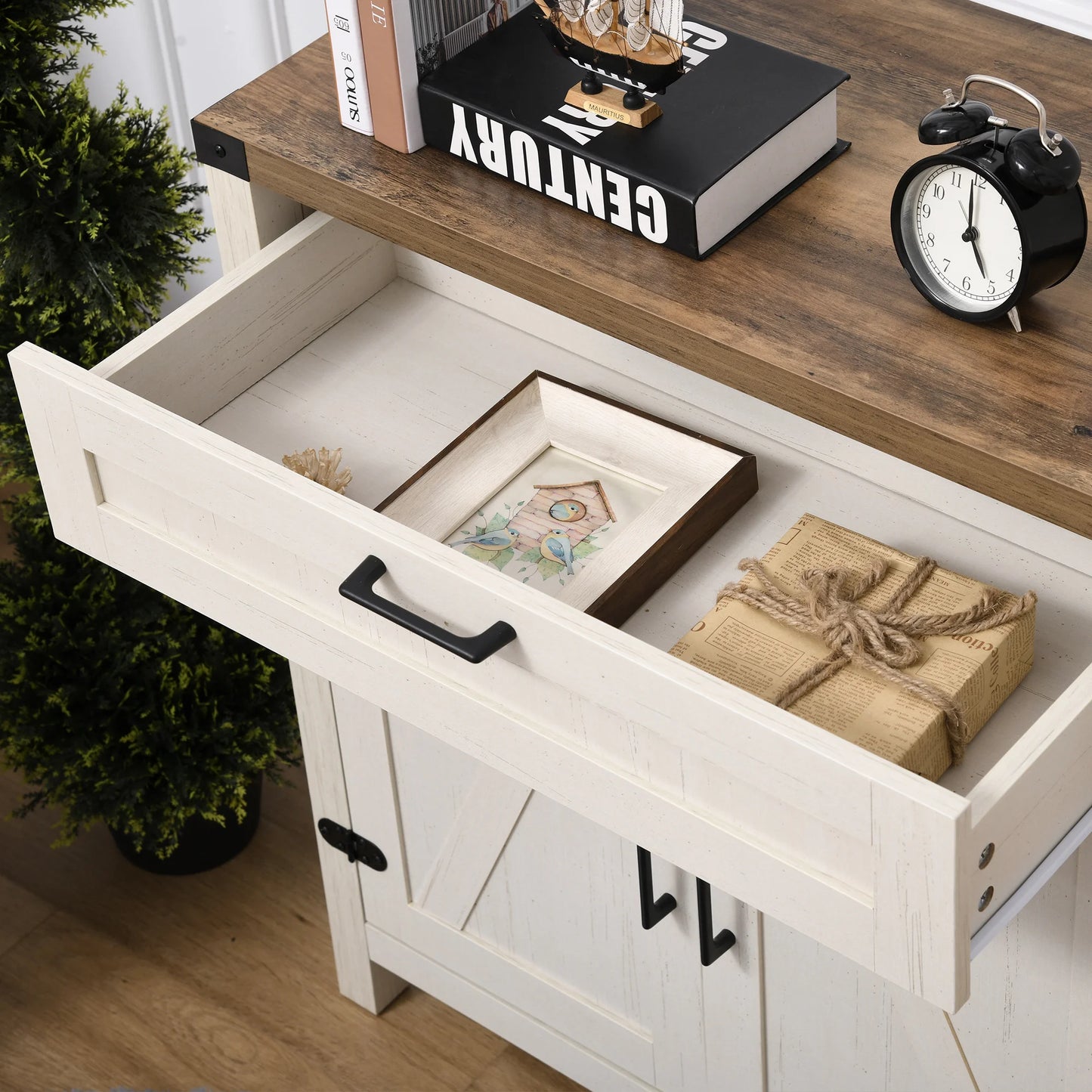 Storage Pantry w/ Adjustable Shelf - Could Be Used For A Nightstand - White