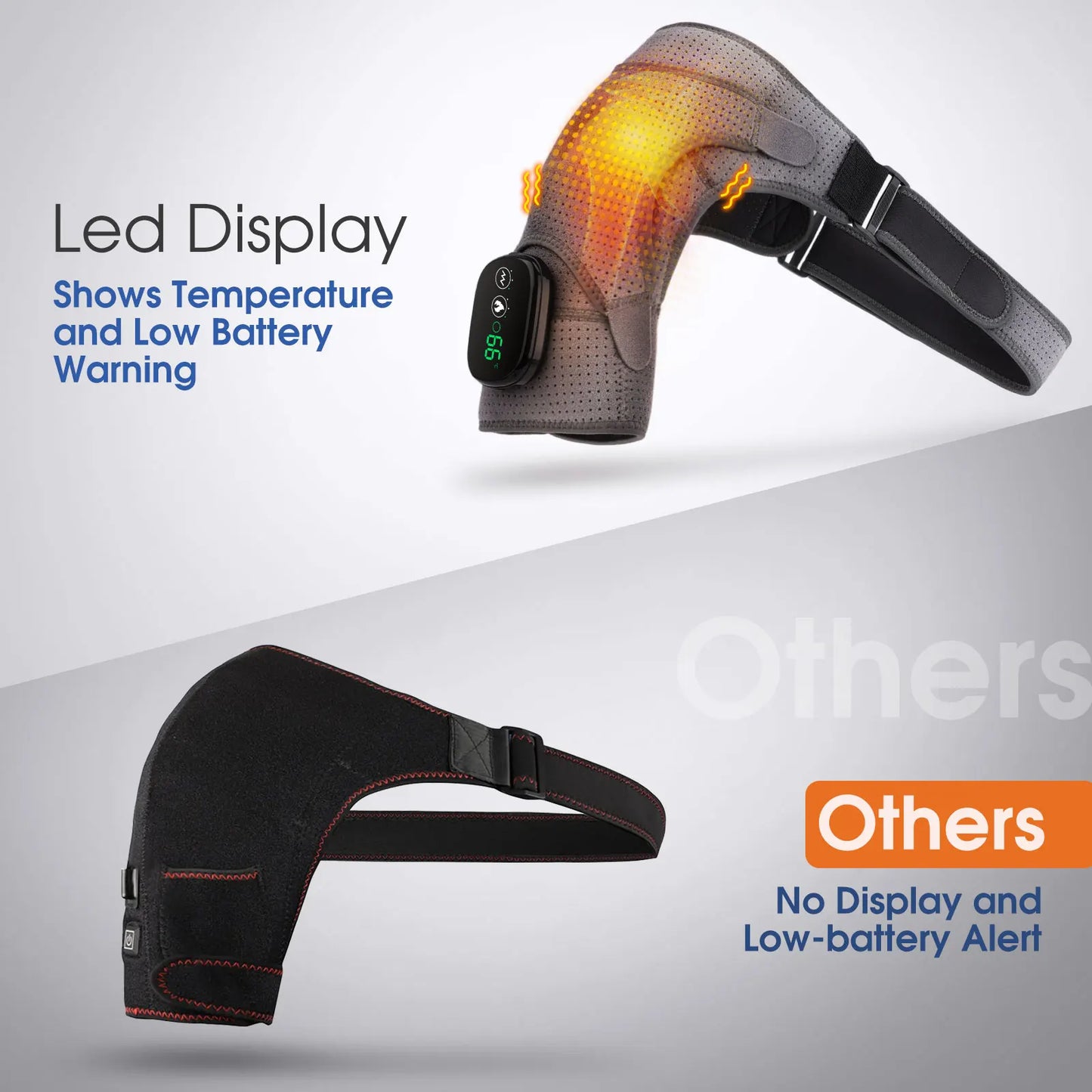 VIP Electric Shoulder Massager - Heating Pad - Vibration Massage - Support Belt - Shoulder Thermal Brace