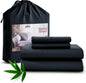 Lux Decor Bedsheet Set - Rayon Derived from Bamboo - Breathable & Soft, Hotel Luxury, Silky Bedding