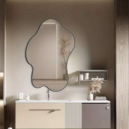 16''W x 27''H Irregular Mirror - Nordic Cloud Shape - Wall Mounted Mirror